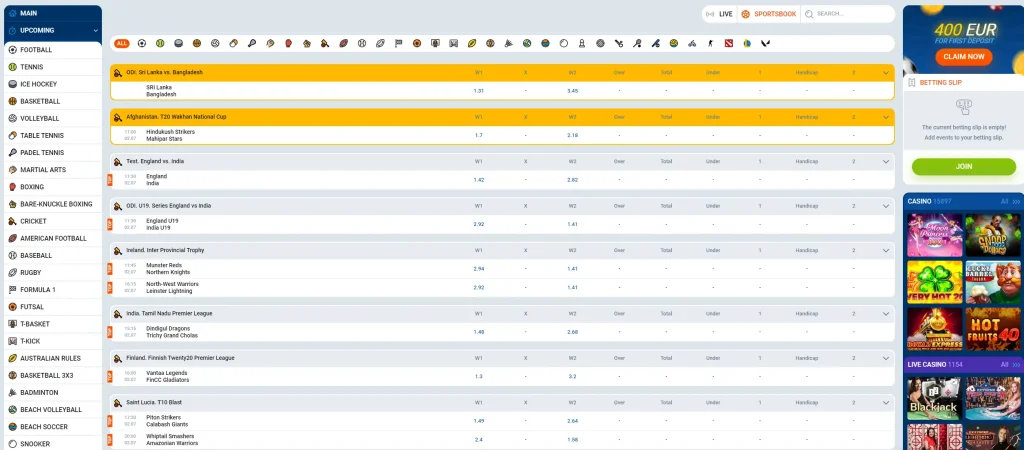 Mostbet sportsbook
